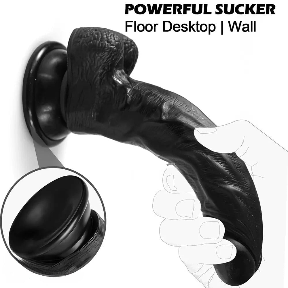 Realistic suction dildo, photo 5