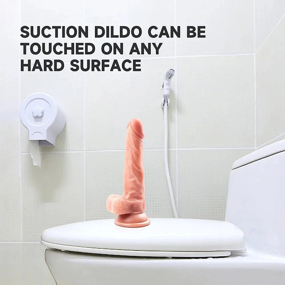 Realistic suction dildo, photo 7