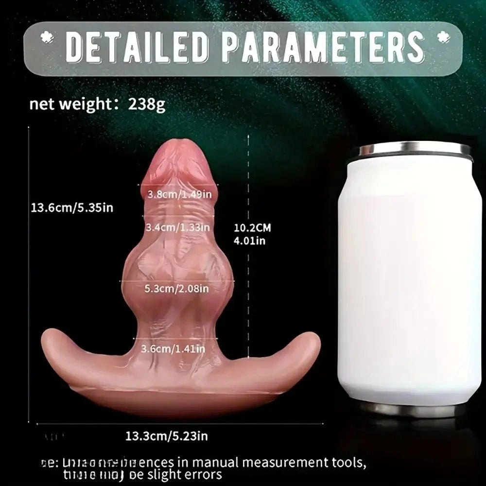 Flesh textured strap on harness dildo, photo 13