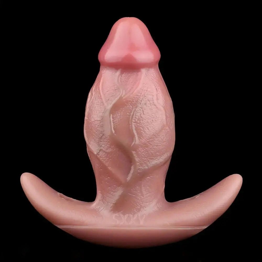 Flesh textured strap on harness dildo, photo 2