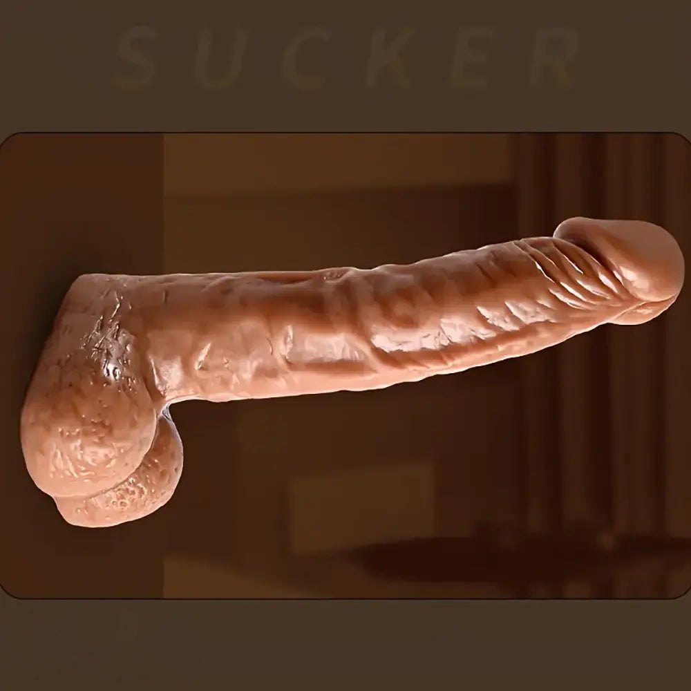 Realistic TPE dildo with suction cup base, photo 3