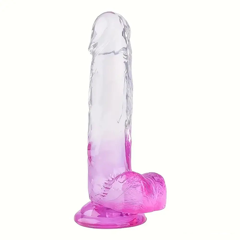 Translucent realistic tpe dildo, photo 1