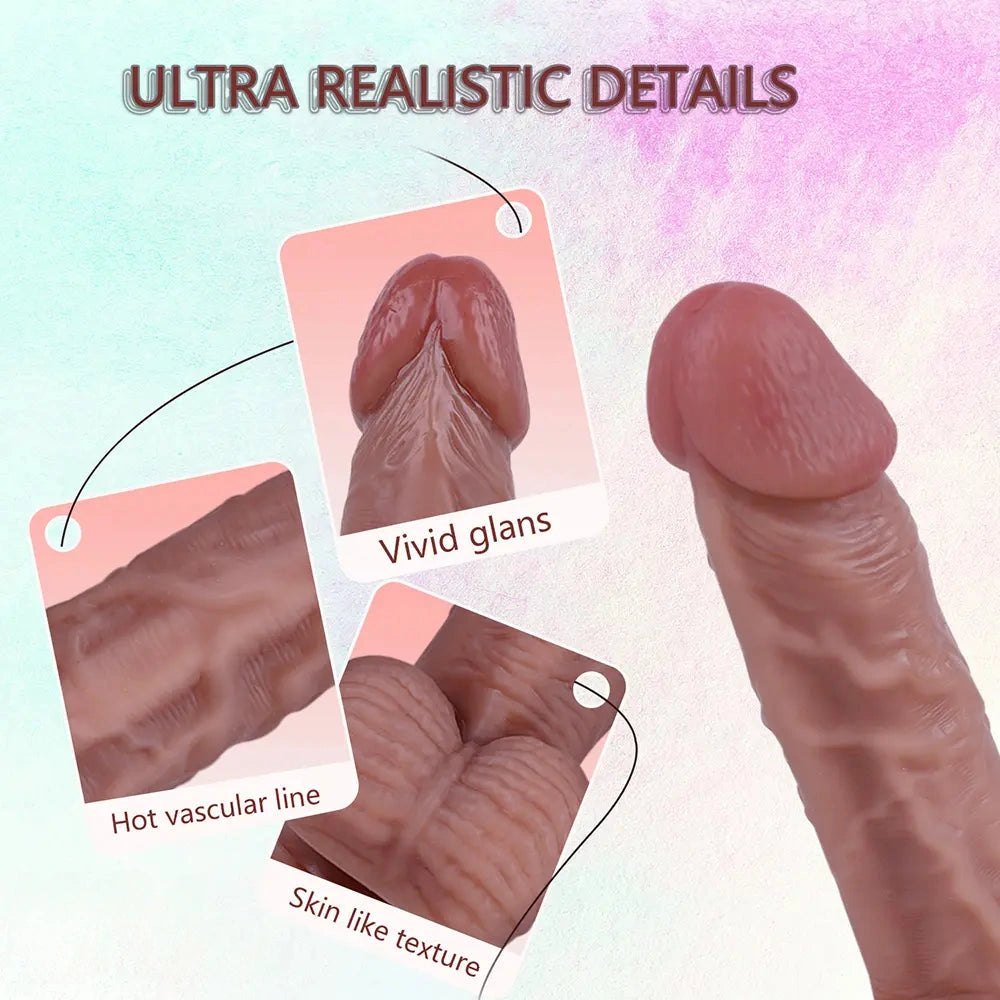 Flesh realistic veined dildo, photo 9