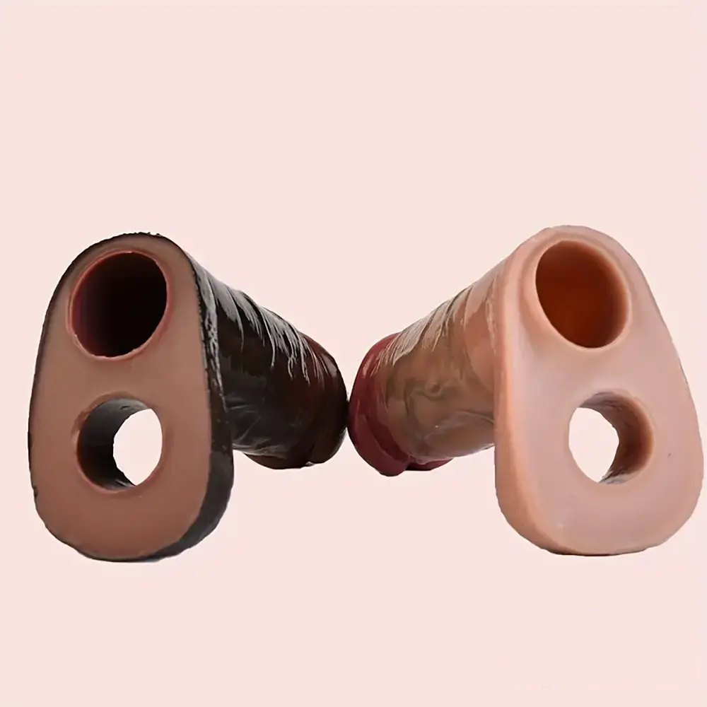 Realistic veined silicone dildo, photo 10