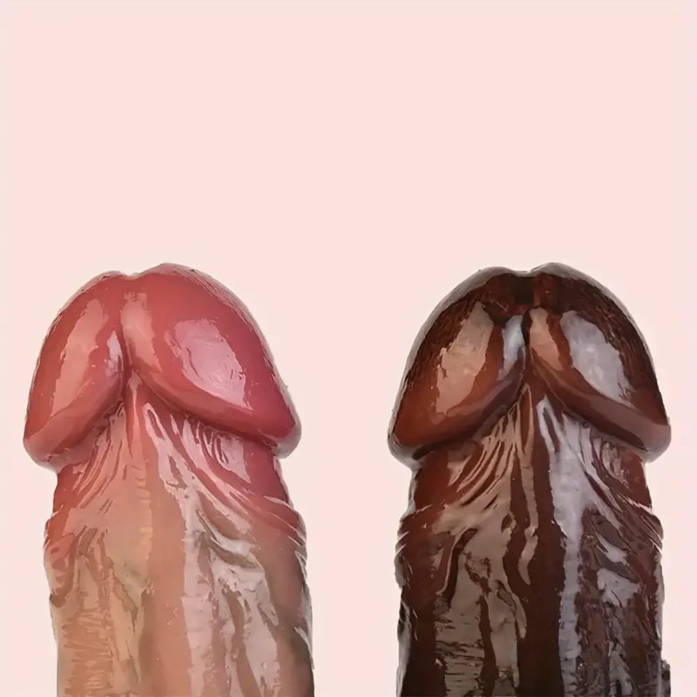 Realistic veined silicone dildo, photo 12