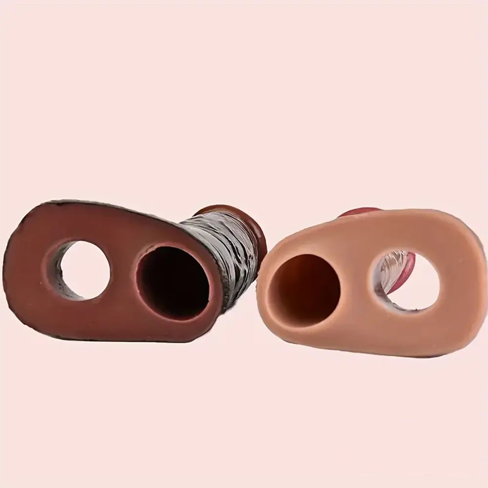 Realistic veined silicone dildo, photo 13