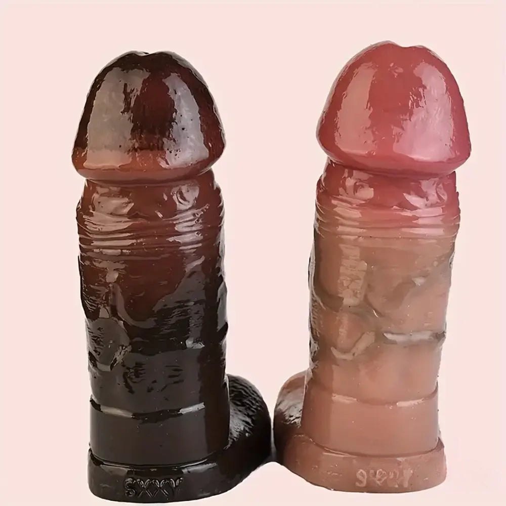 Realistic veined silicone dildo, photo 3