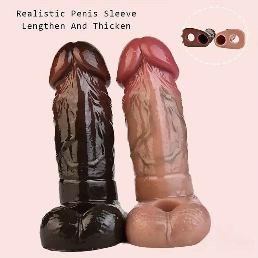 Realistic veined silicone dildo, photo 5