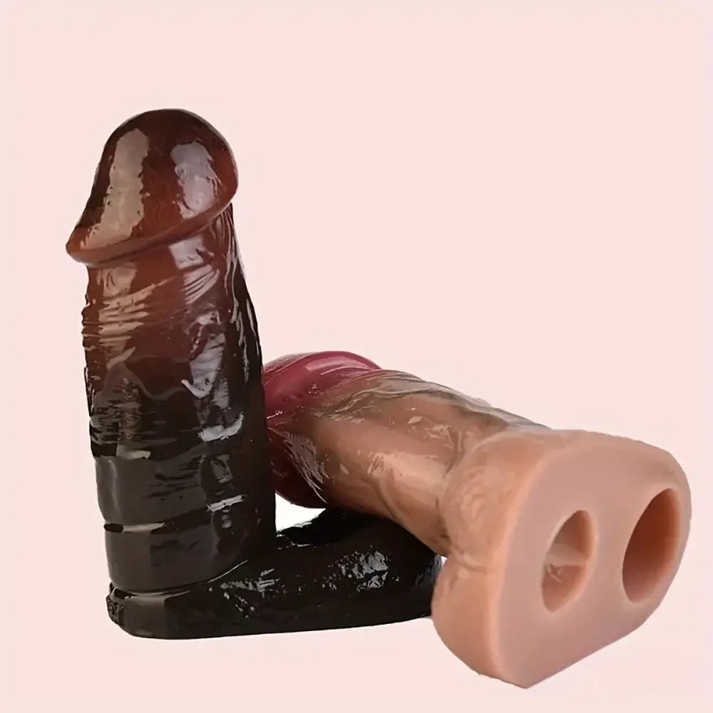Realistic veined silicone dildo, photo 6