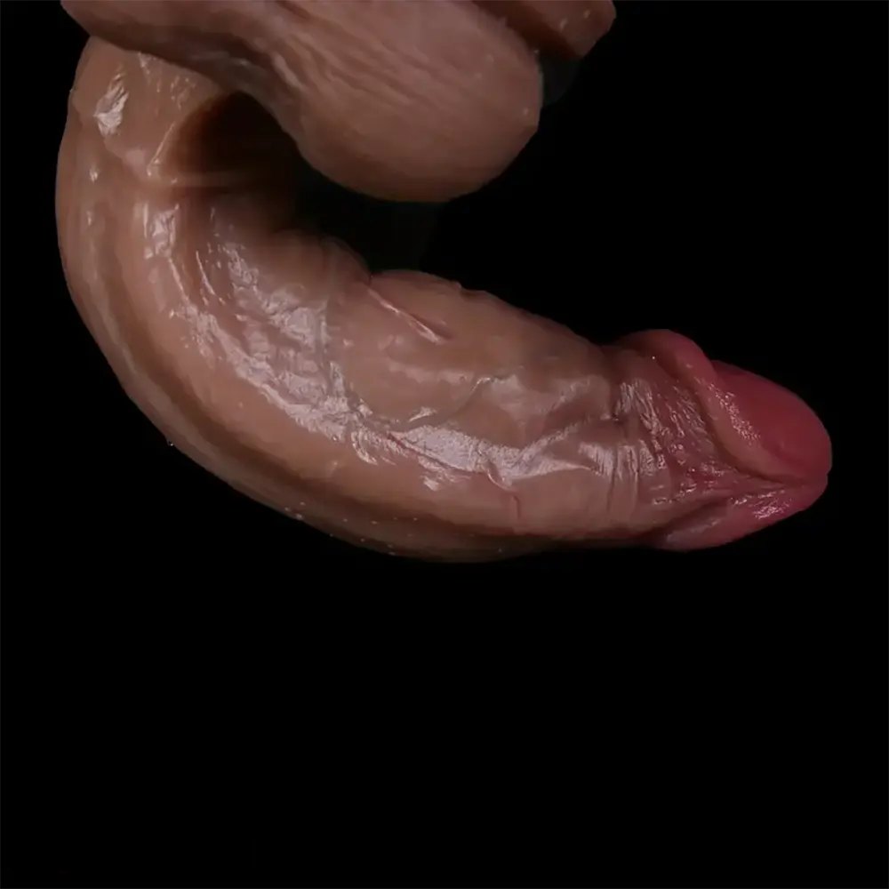 Flesh realistic silicone dildo, photo 8