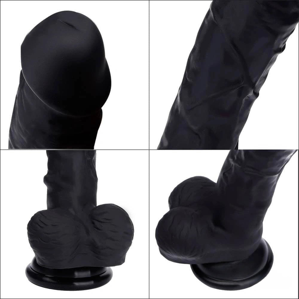 Realistic veined suction dildo, photo 2