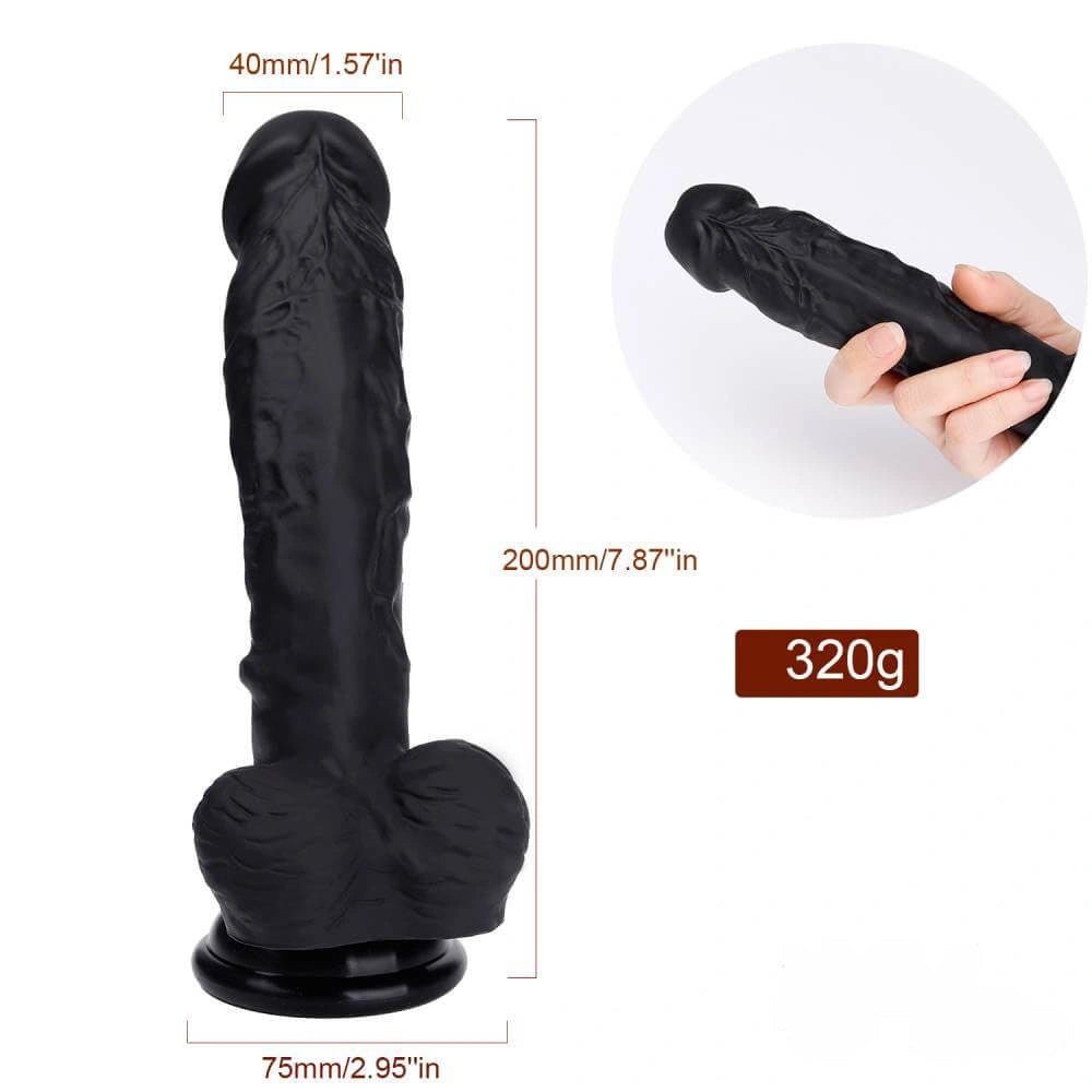 Realistic veined suction dildo, photo 4