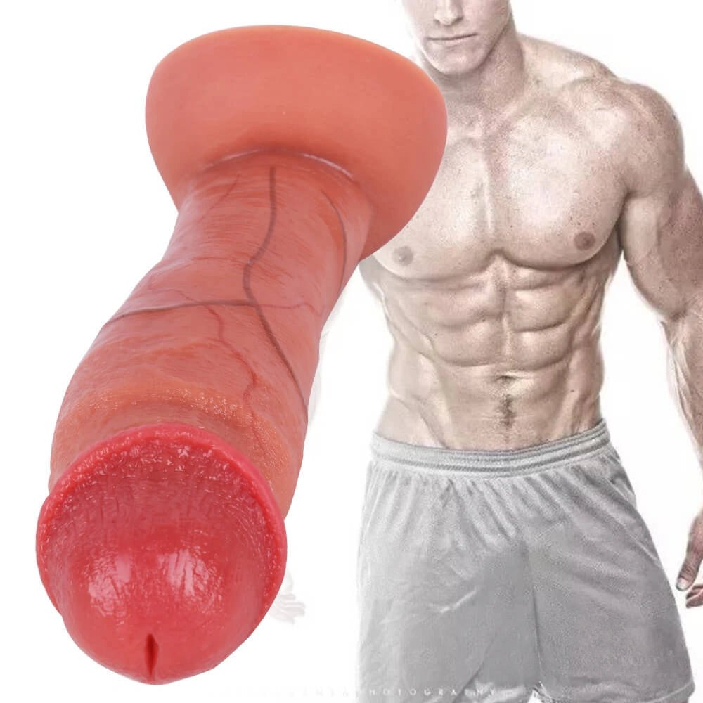 Flesh tone realistic veined suction cup dildo, photo 7