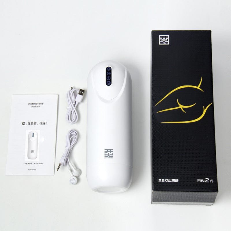 White body-safe male masturbator, photo 4