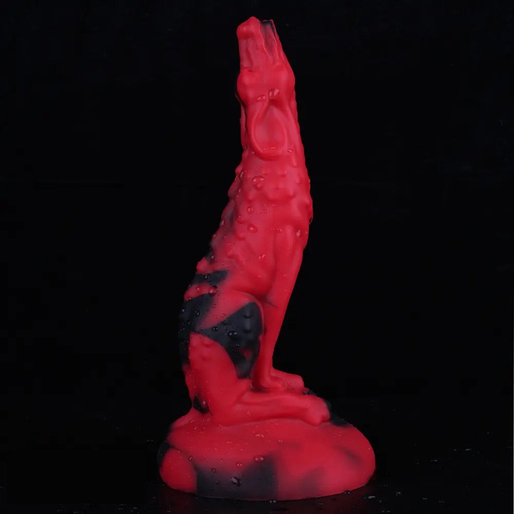 Red black fantasy dildo, photo 3
