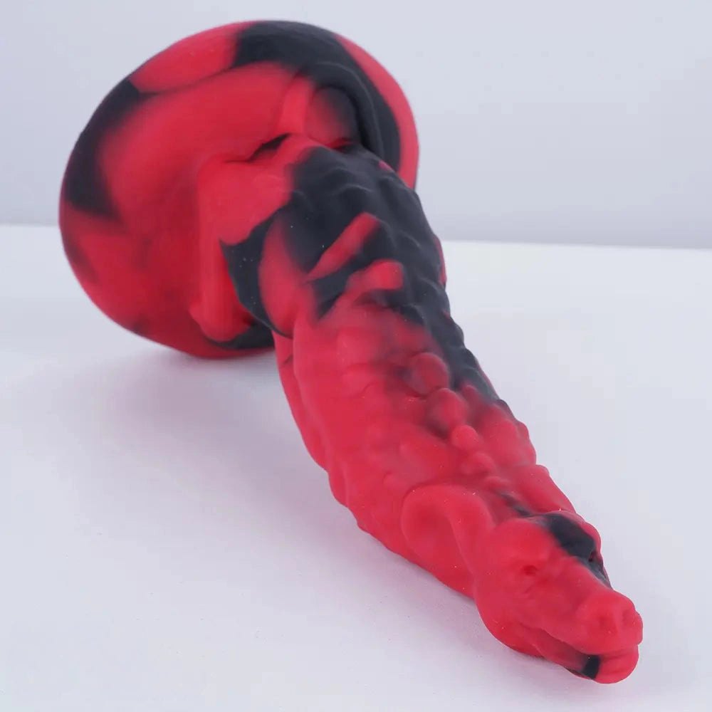 Red black fantasy dildo, photo 7