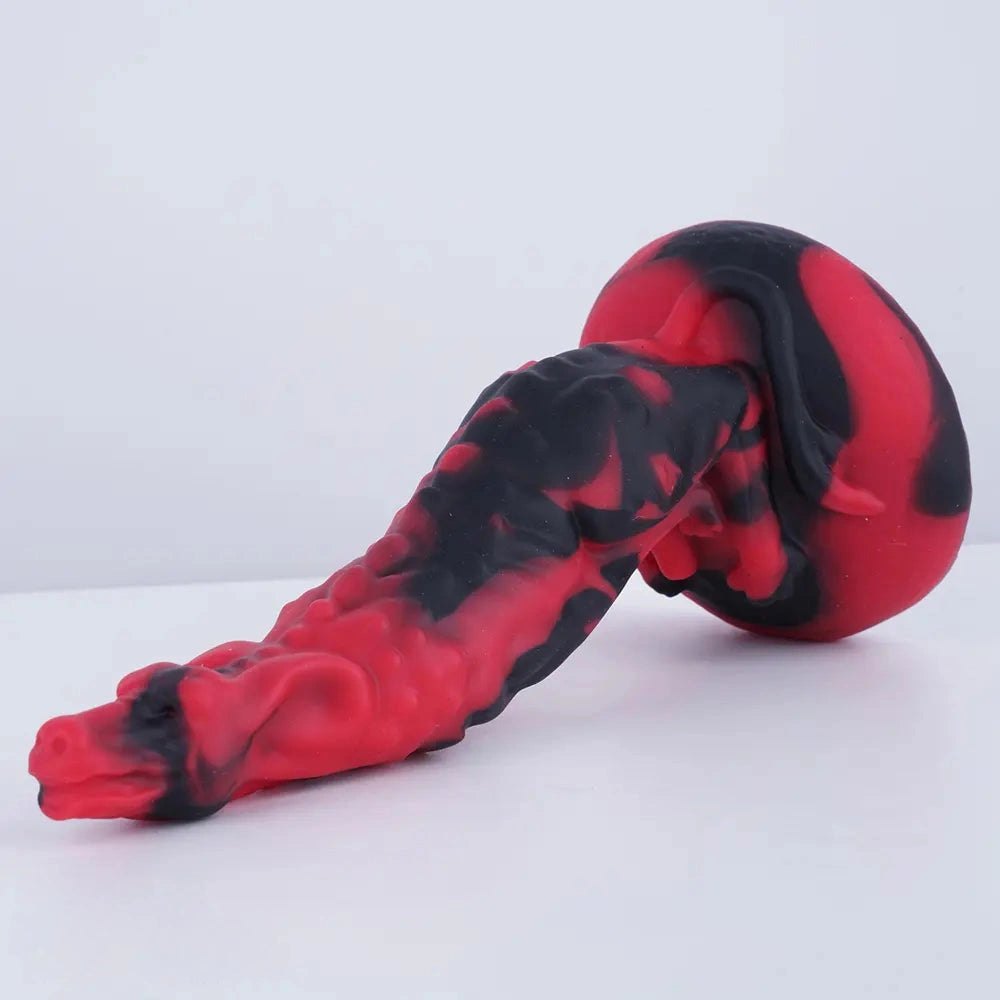 Red black fantasy dildo, photo 8