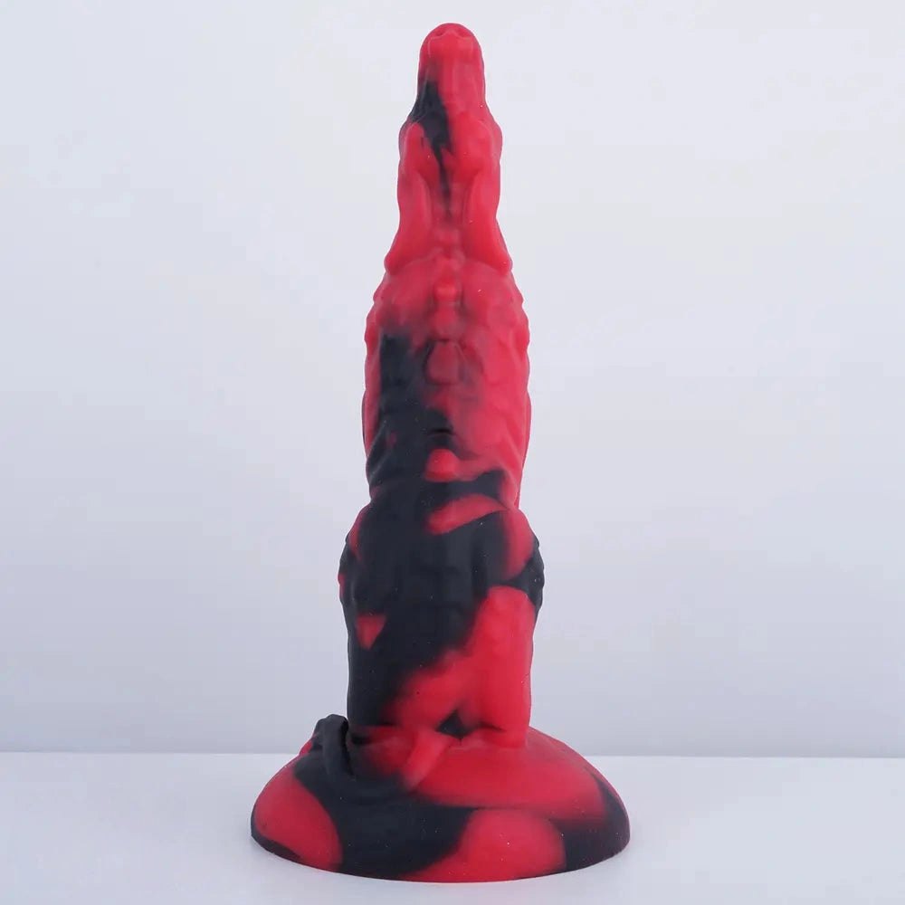 Red black fantasy dildo, photo 9