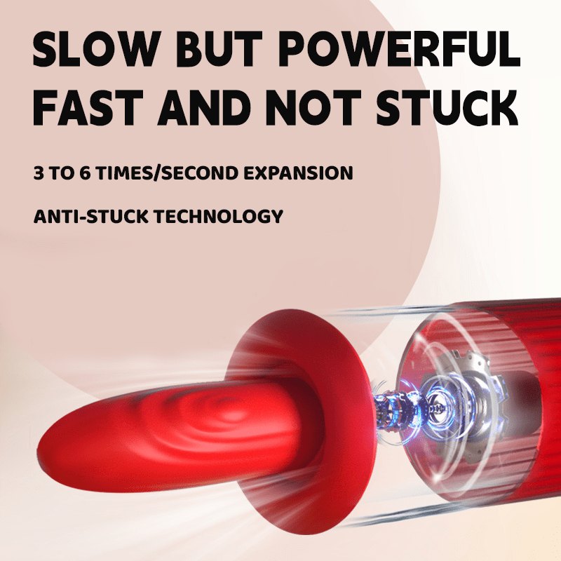 Red bottle-shaped sex machine, photo 3