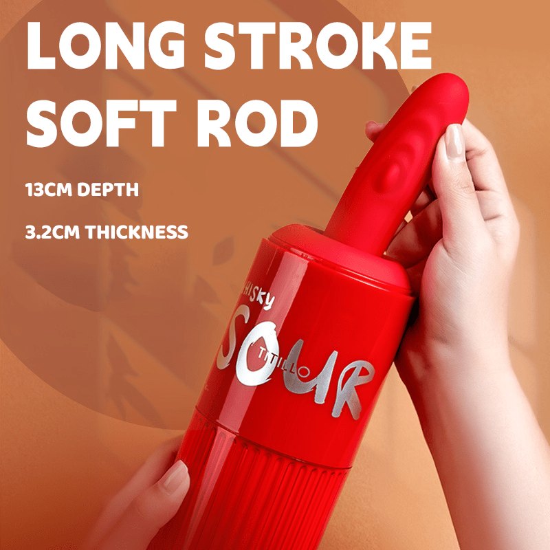 Red bottle-shaped sex machine, photo 4