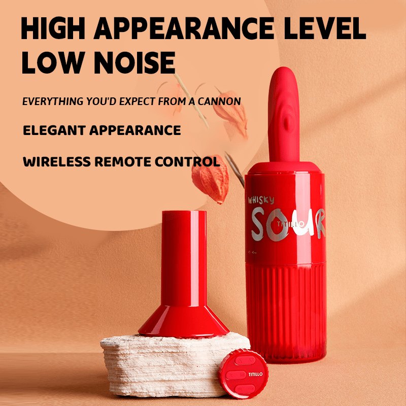 Red bottle-shaped sex machine, photo 5