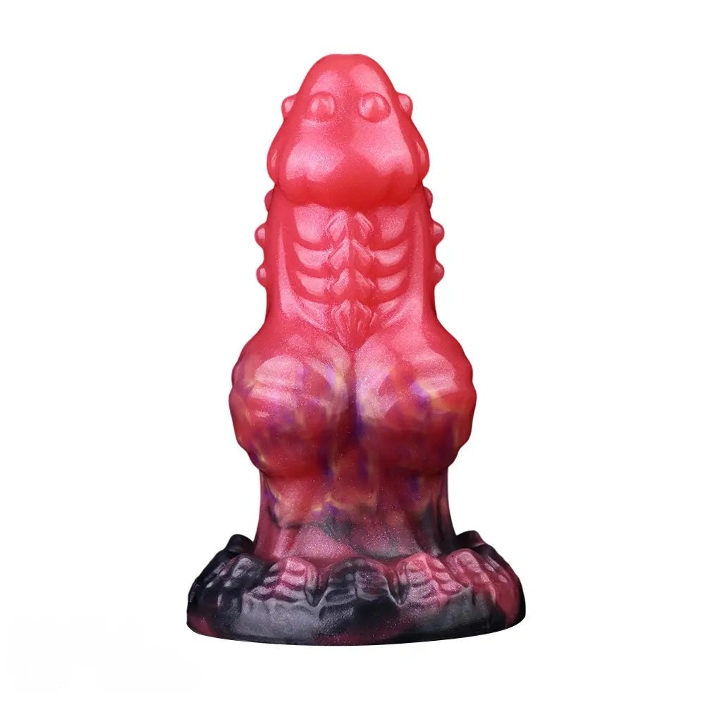Red dragon knot fantasy dildo, photo 1