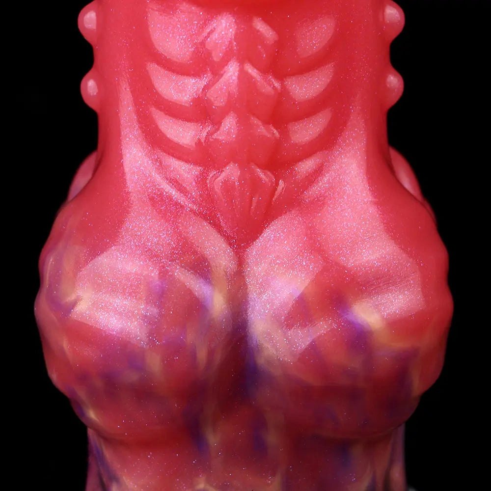 Red dragon knot fantasy dildo, photo 12