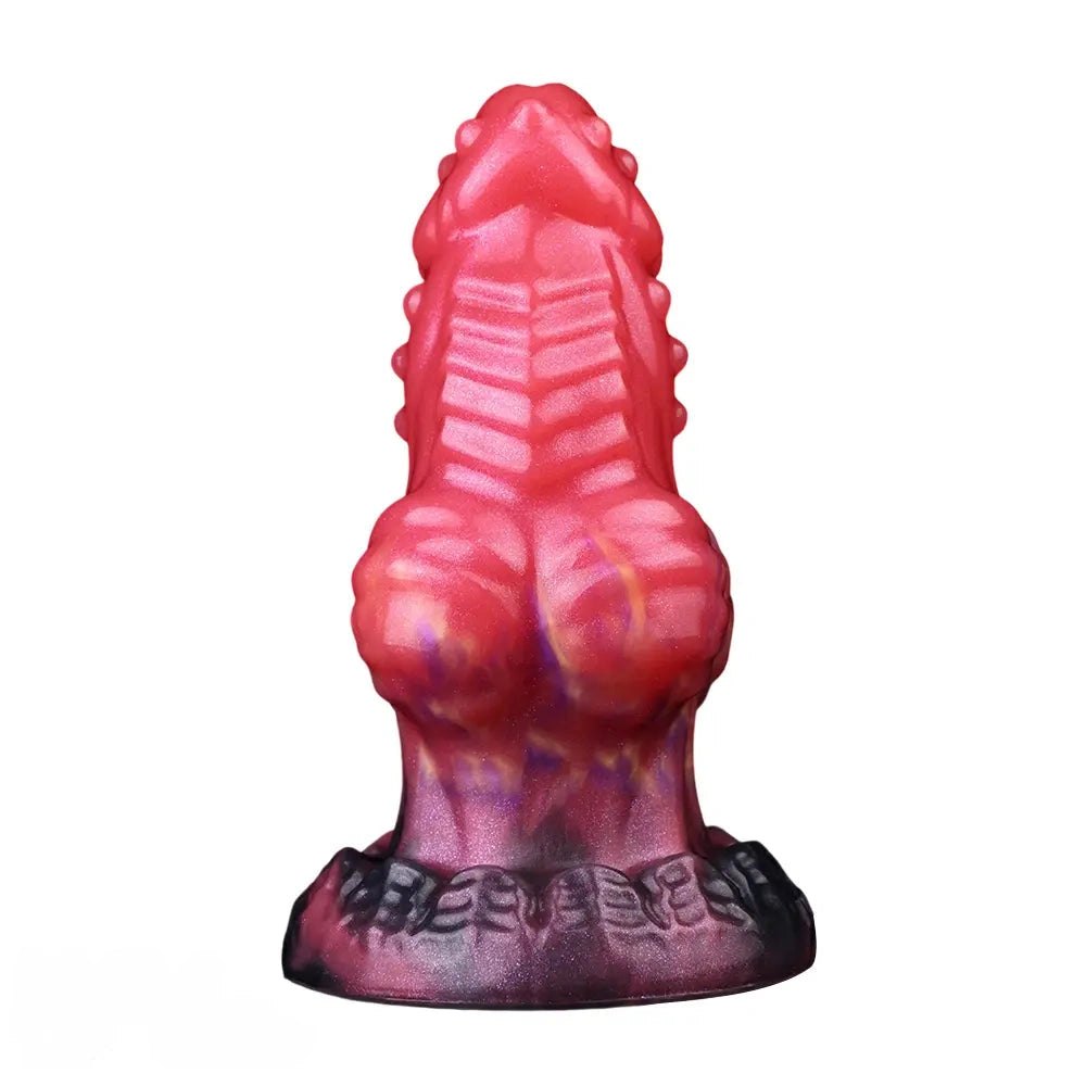 Red dragon knot fantasy dildo, photo 2