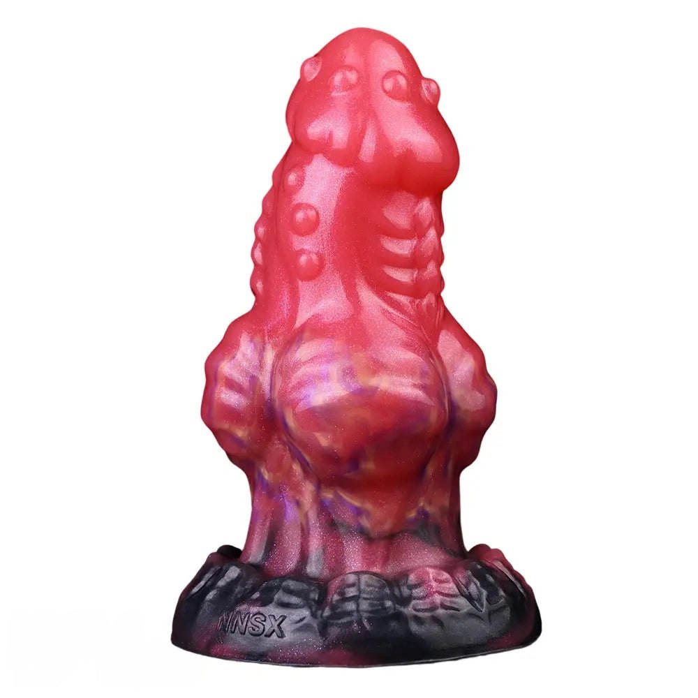 Red dragon knot fantasy dildo, photo 3