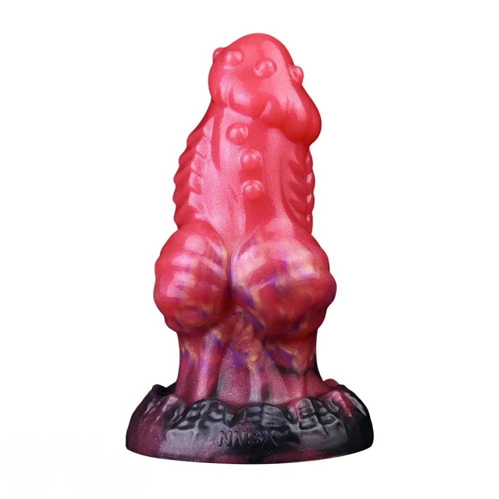 Red dragon knot fantasy dildo, photo 4