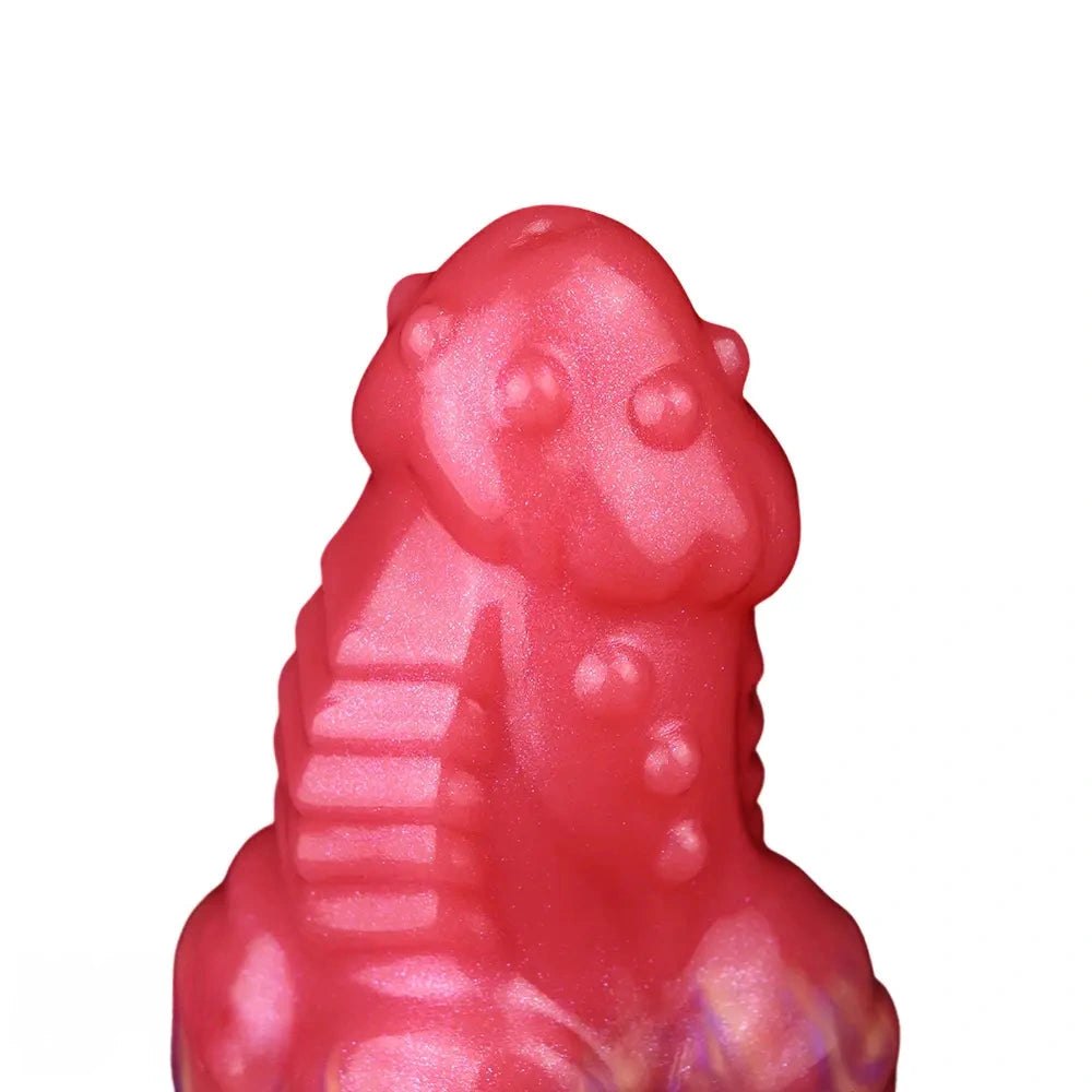 Red dragon knot fantasy dildo, photo 5