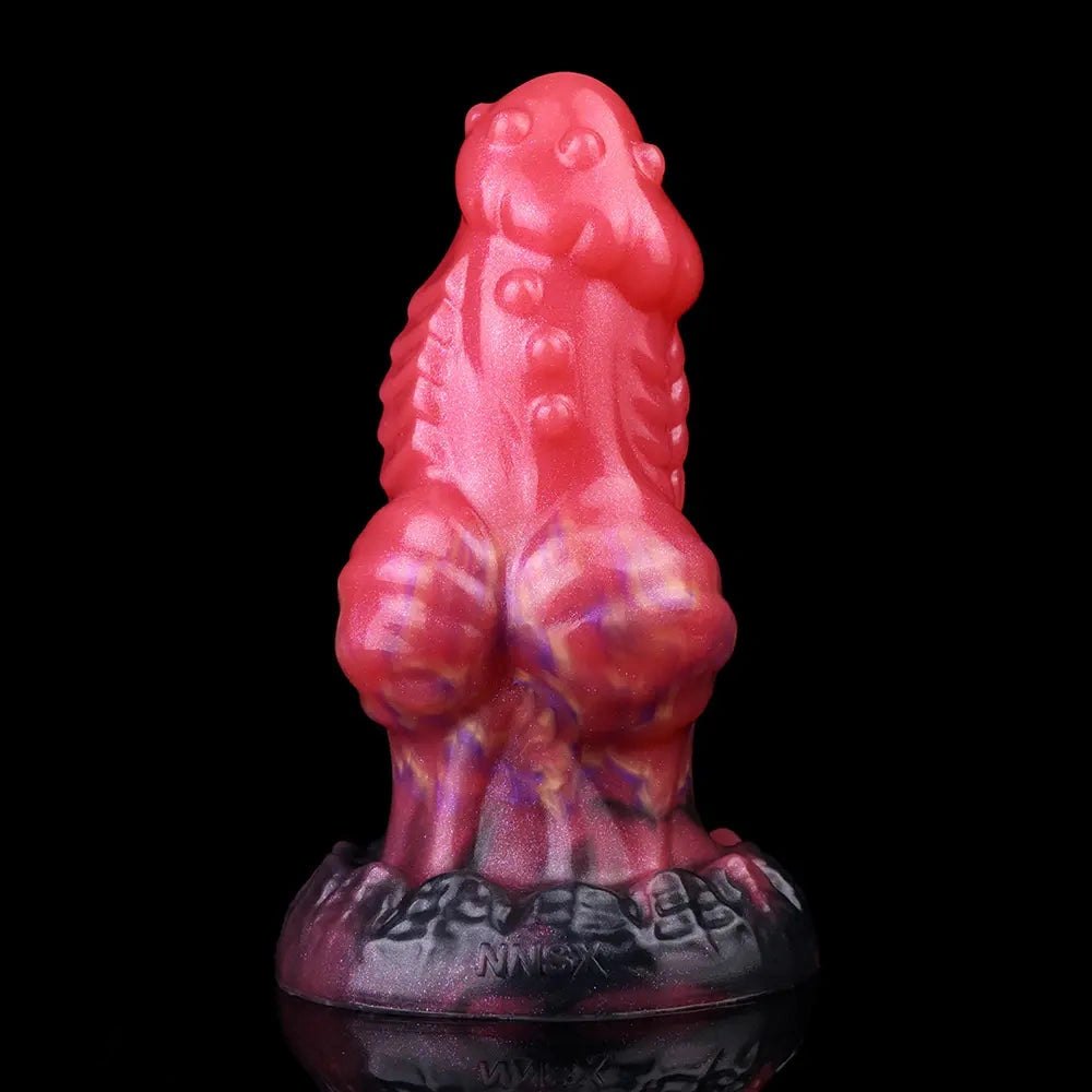 Red dragon knot fantasy dildo, photo 8