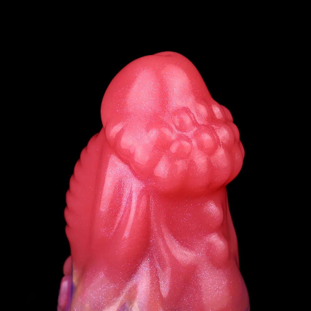 Red silicone fantasy monster dildo, photo 11