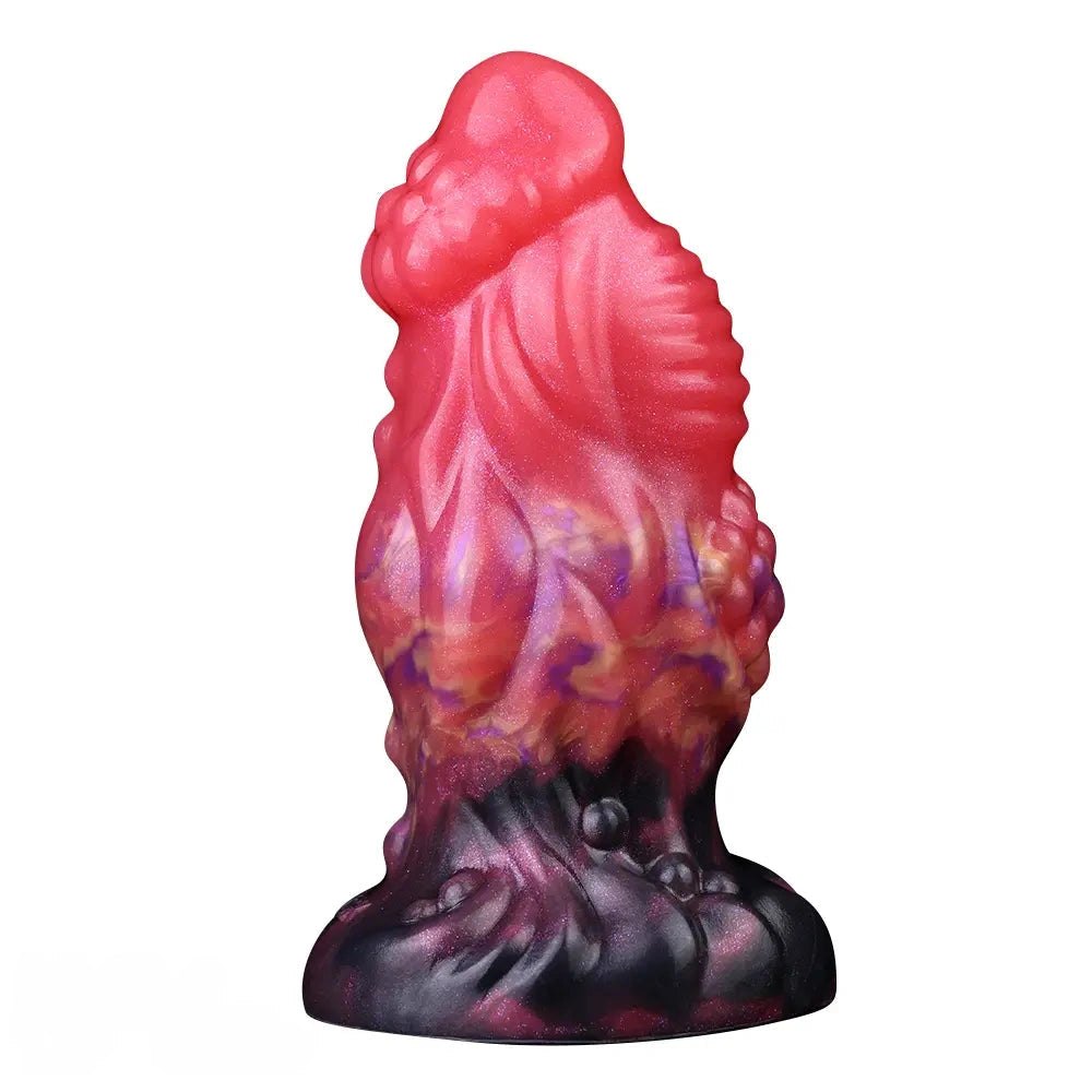 Red silicone fantasy monster dildo, photo 2