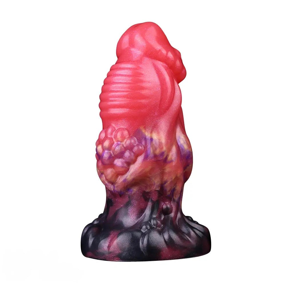 Red silicone fantasy monster dildo, photo 3