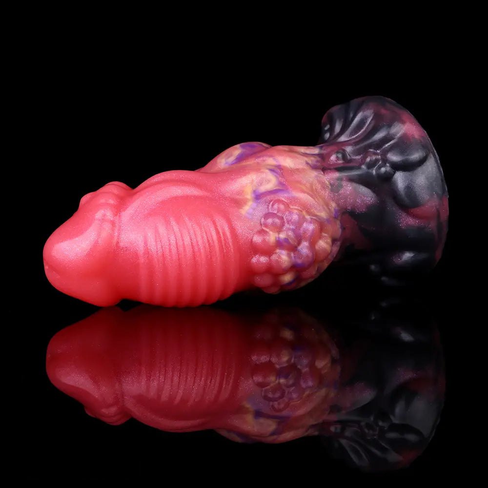 Red silicone fantasy monster dildo, photo 7