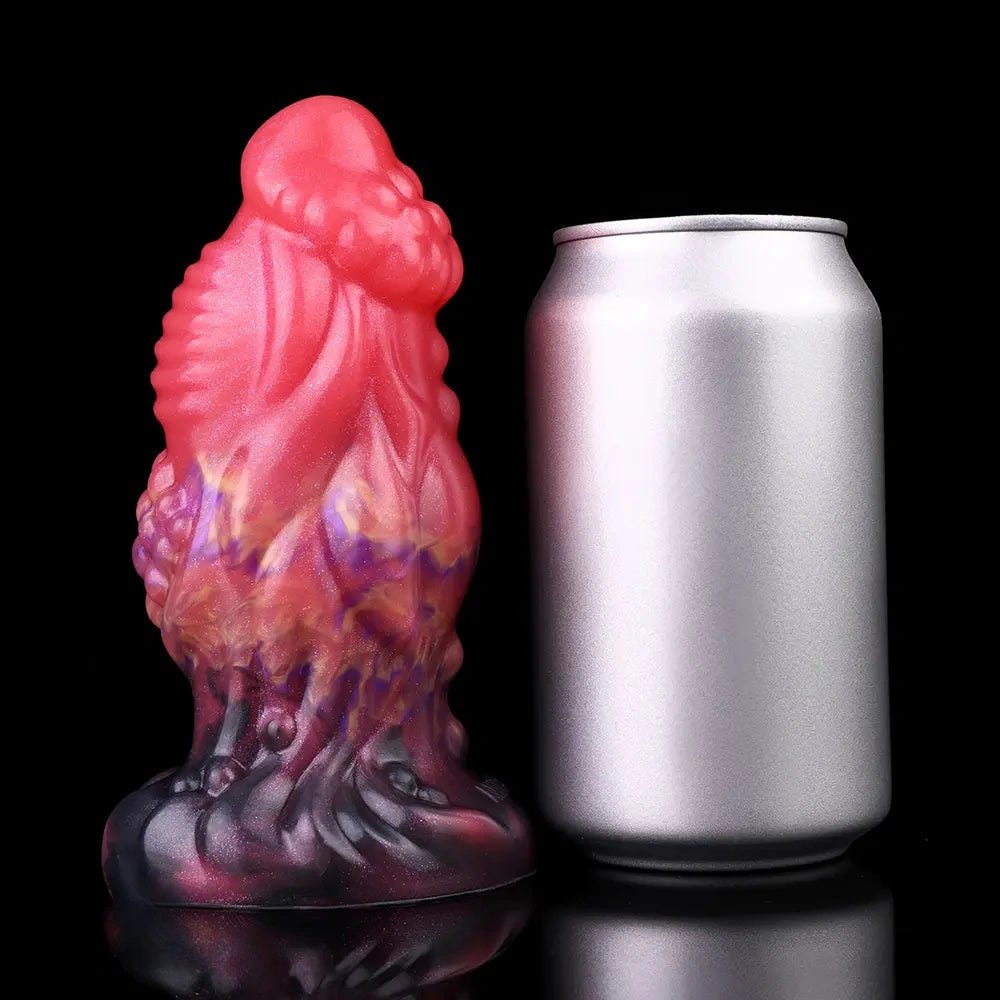 Red silicone fantasy monster dildo, photo 8