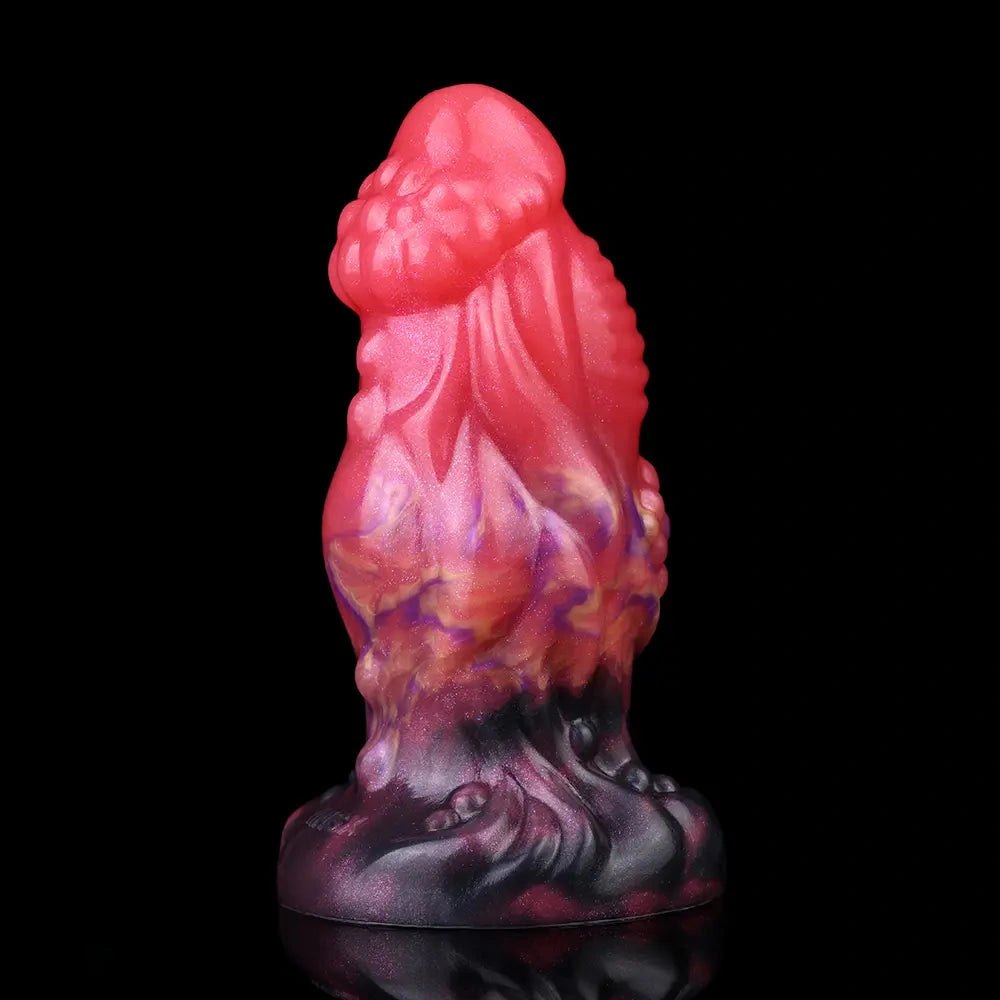 Red silicone fantasy monster dildo, photo 9
