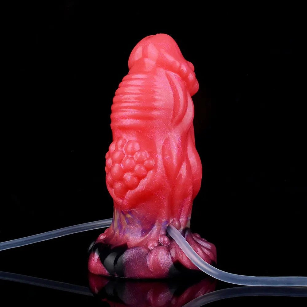 Red fantasy squirting dildo, photo 11