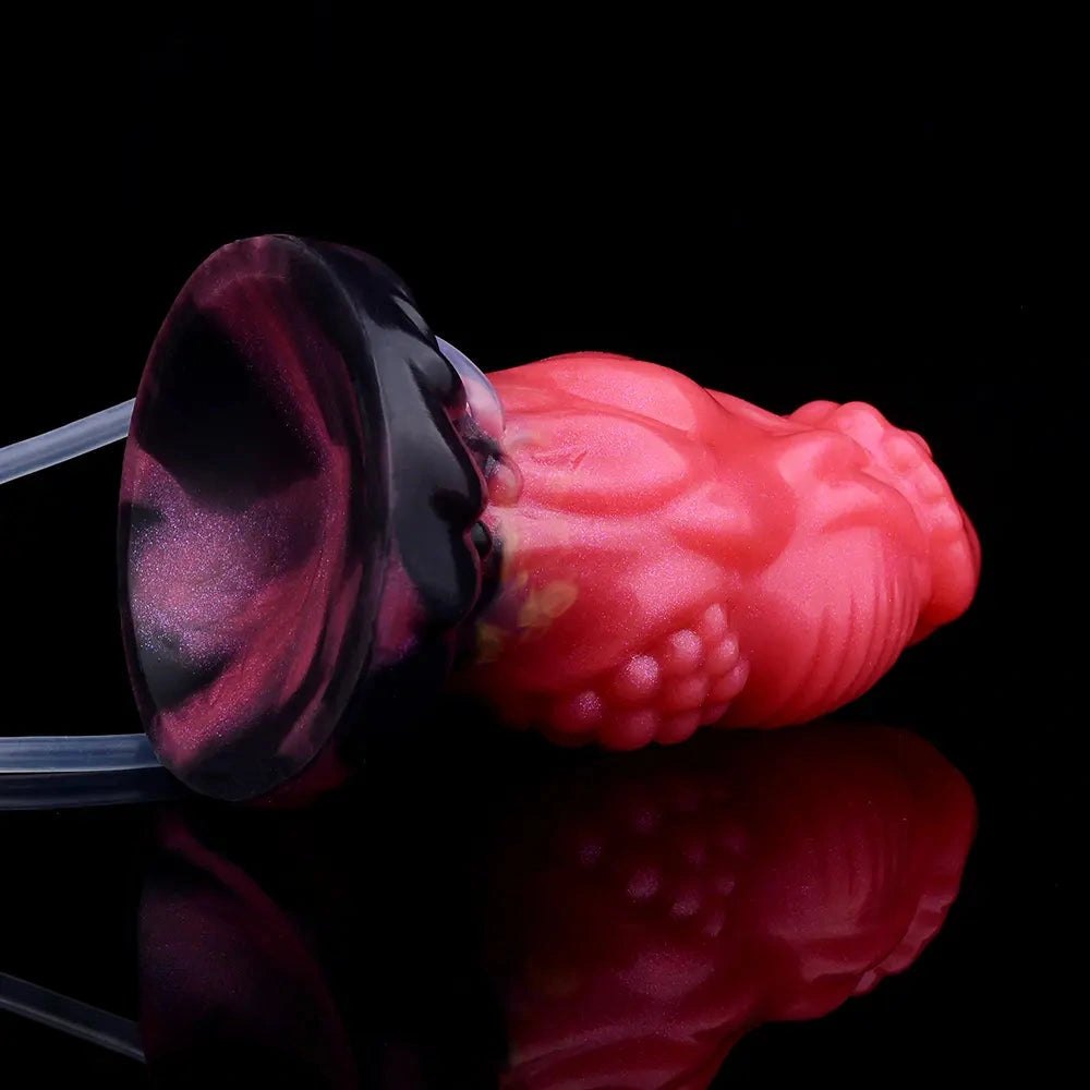 Red fantasy squirting dildo, photo 14