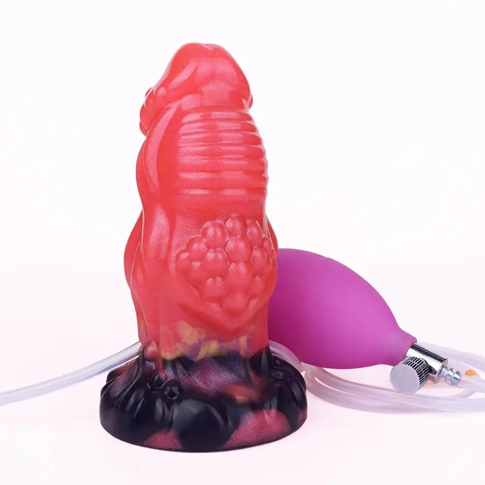 Red fantasy squirting dildo, photo 3