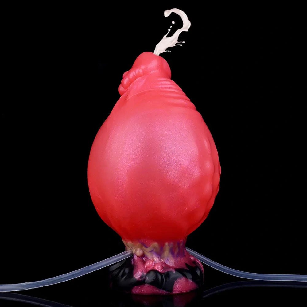 Red fantasy squirting dildo, photo 6