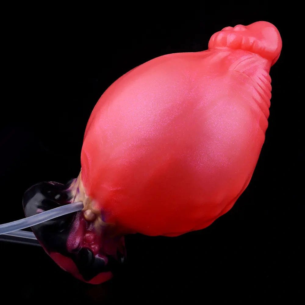 Red fantasy squirting dildo, photo 9