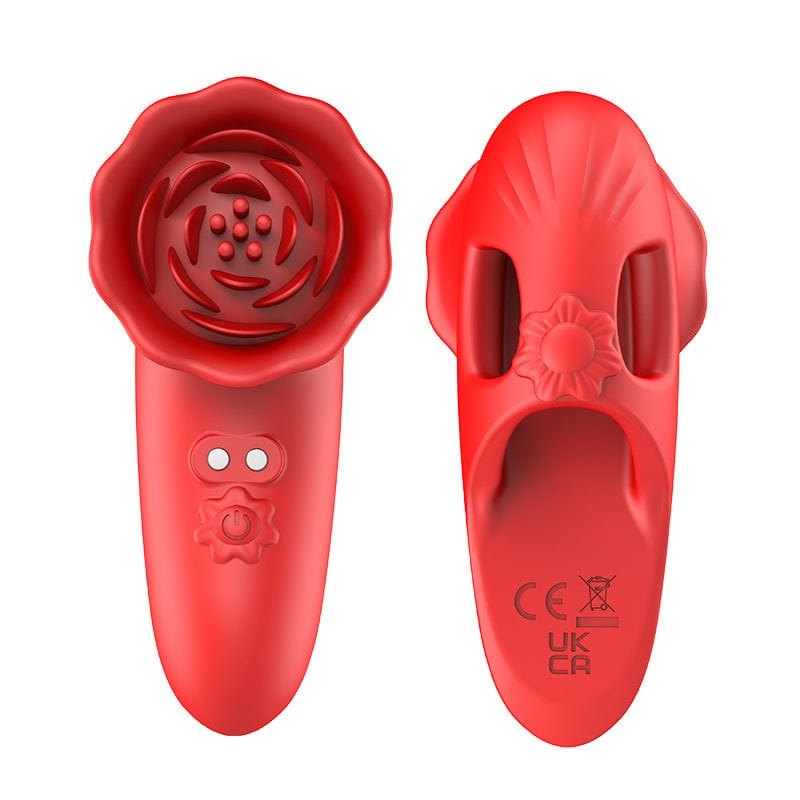 Red finger-worn clitoral vibrator, photo 7