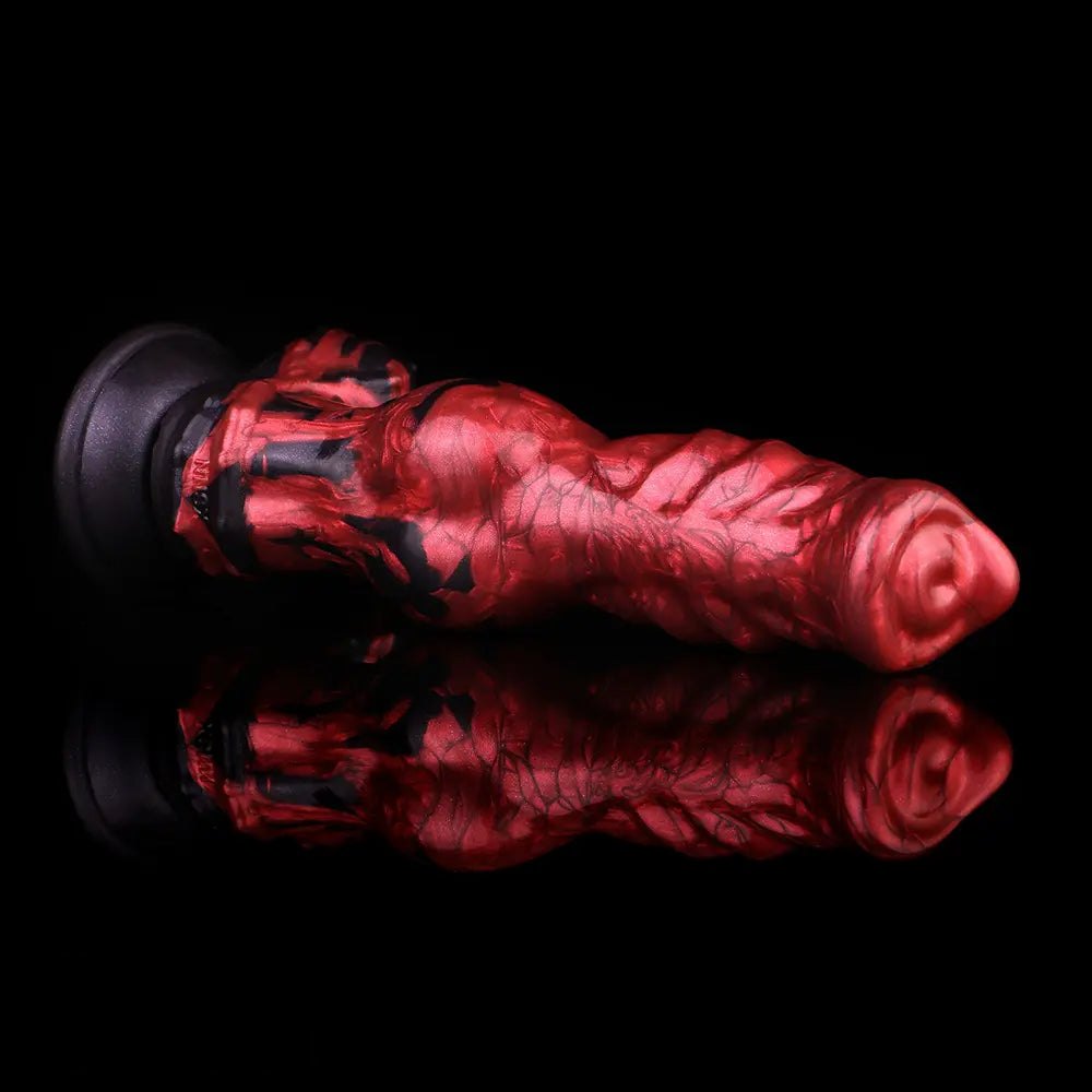 Red knotted dog dildo, photo 10