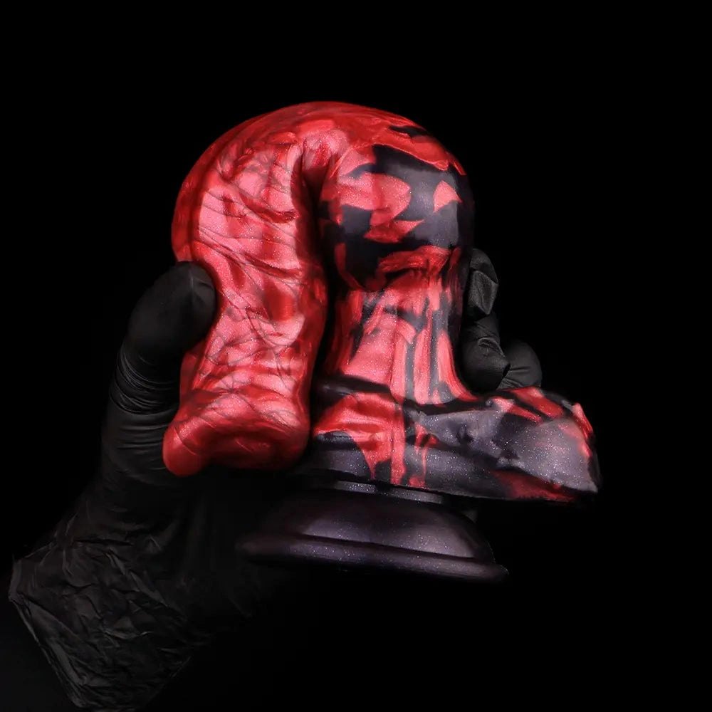 Red knotted dog dildo, photo 13