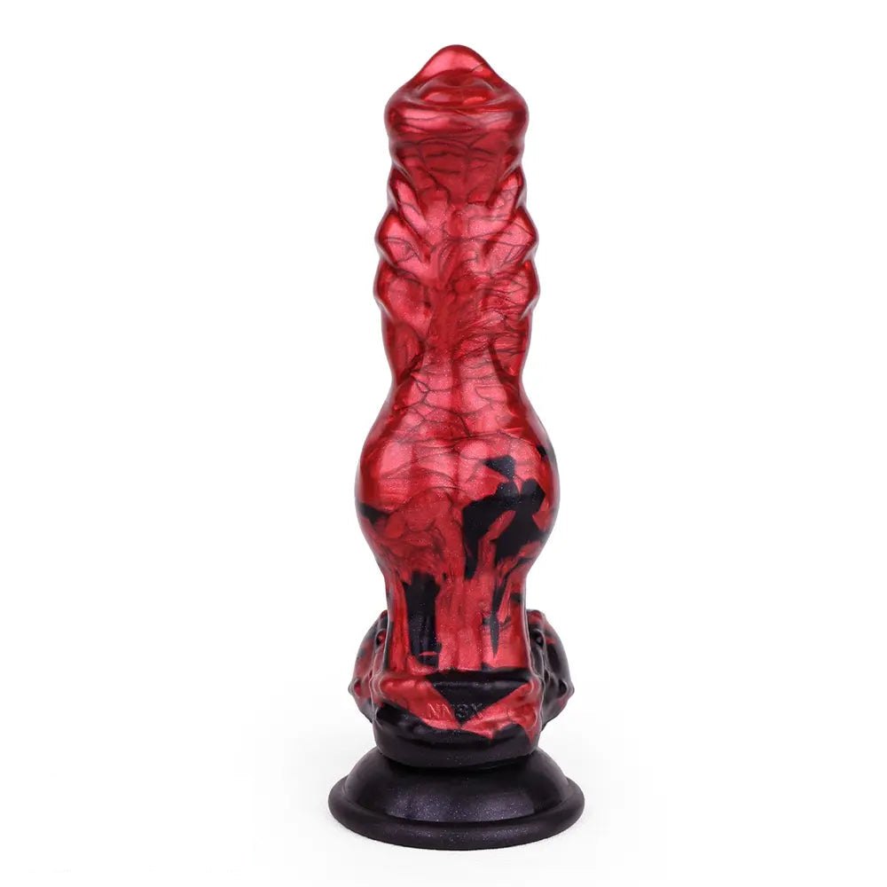 Red knotted dog dildo, photo 2