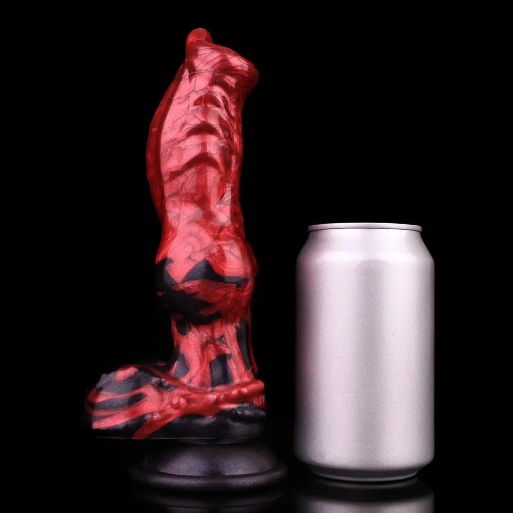 Red knotted dog dildo, photo 6