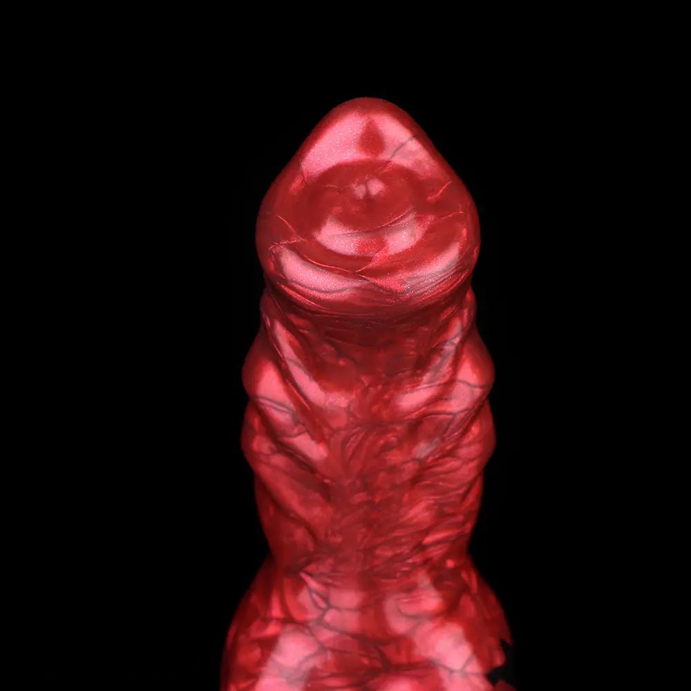 Red knotted dog dildo, photo 7