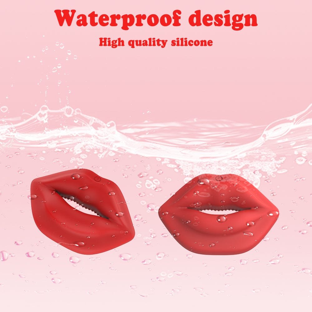 Red lip nipple clamp vibrator, photo 6